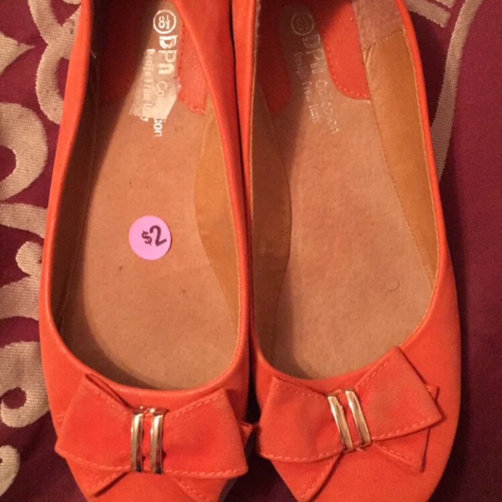 Orange flats